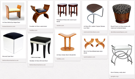 My Art Deco stools collection on pinterest.com