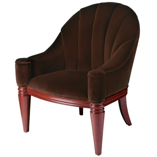 Baltimore Chestnut Velvet Club Chair