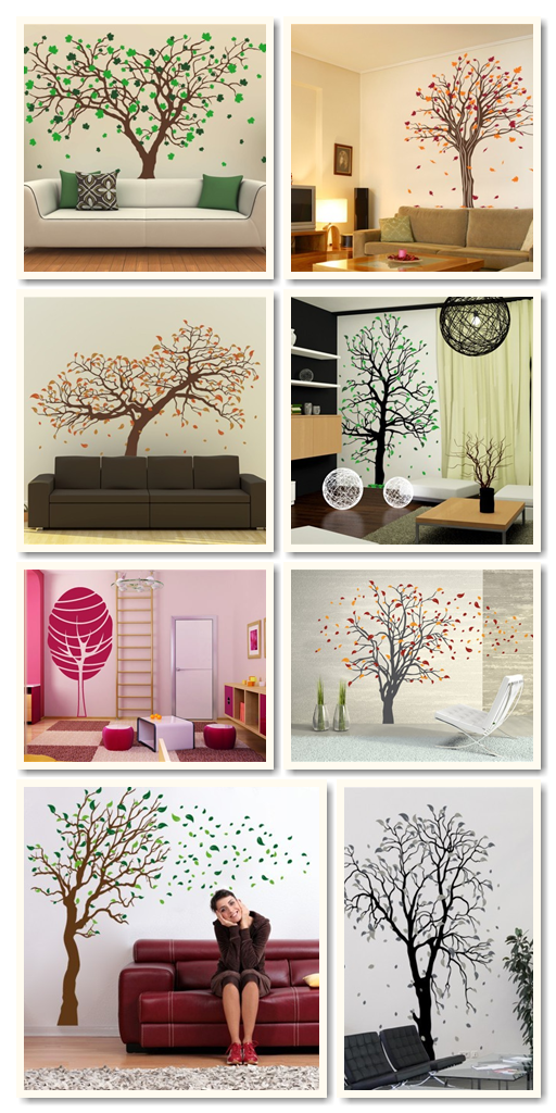 Selected wall decals from wallspirit.com